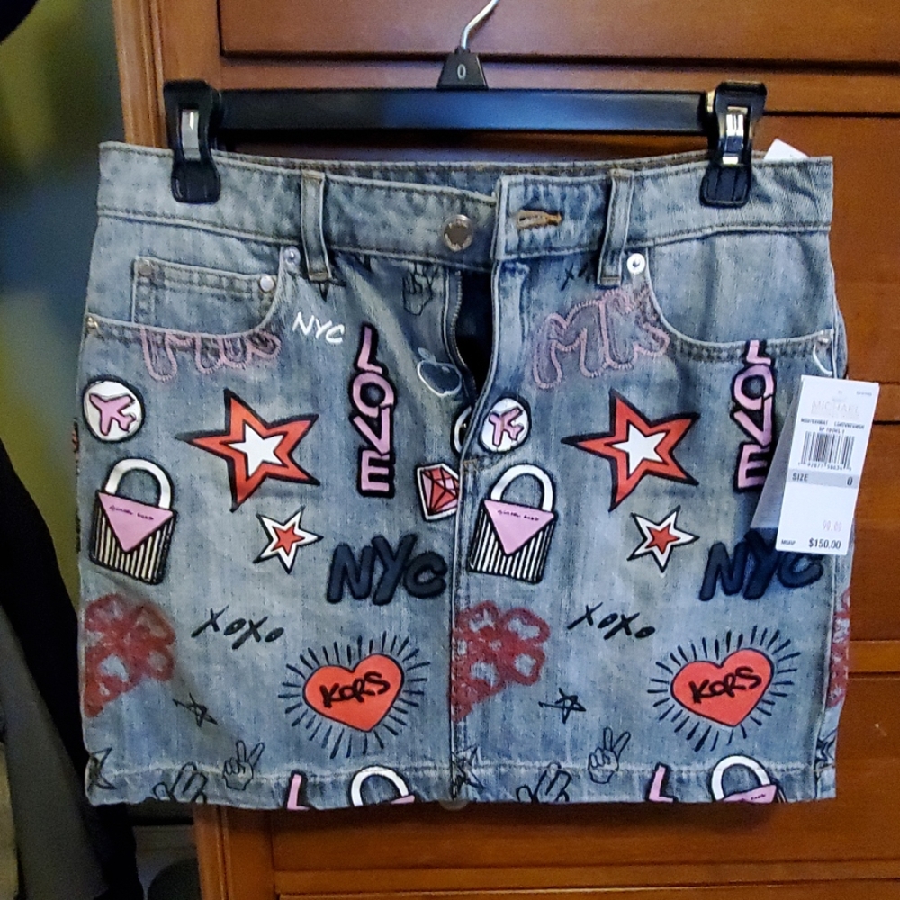 Michael Kors denim.skirt